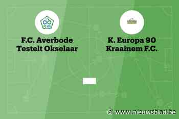 Wedstrijd tussen FC Averbode-Okselaar en K Eur.90 Kraainem afgelast