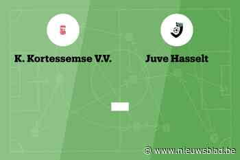 Wedstrijd tussen Kortessem en Juve Hasselt afgelast
