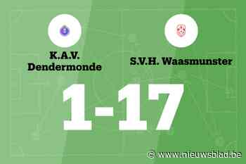 Buitengewoon veel doelpunten bij SVH Waasmunster tegen KAV Dendermonde B