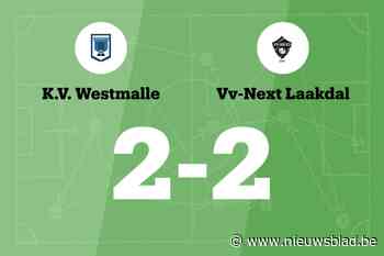 Westmalle blijft in problemen na gelijkspel tegen Laakdal NXT B