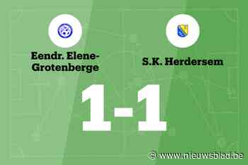 Eendracht Elene-Grotenberge B speelt gelijk tegen SK Herdersem