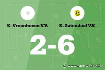 Nijs scoort drie keer, Zutendaal VV B verslaat Vroenhoven