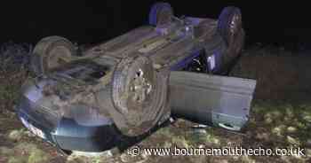 Police deal with overturned vehicle, illegal bonfire and loose horse