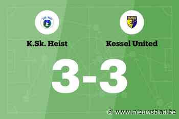 KSK Heist B en Kessel United delen de punten