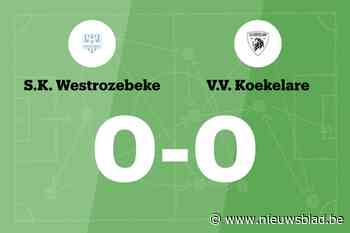 SK Westrozebeke beëindigt reeks nederlagen met gelijkspel tegen VV Koekelare B