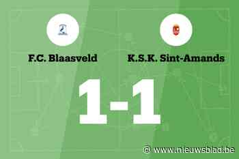 Blaasveld en Sint-Amands B eindigt op 1-1