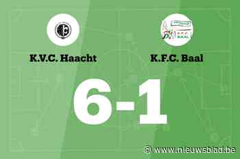 KVC Haacht B overklast Baal B