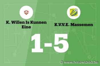 KVVE Massemen verslaat KWIK Eine na hattrick Mertens