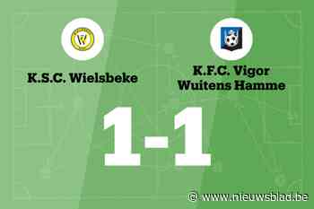 Steelant redt punt voor SC Wielsbeke tegen VW Hamme