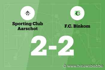 Winnende reeks van Binkom eindigt na wedstrijd tegen SC Aarschot