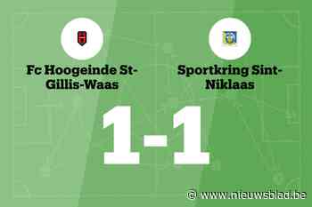 FC Hoogeinde en SKN Sint-Niklaas delen de punten