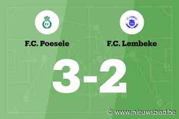 FC Poesele wint dankzij één goal verschil van FC Lembeke