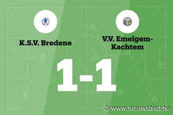 SV Bredene C en VV Emelgem-Kachtem delen de punten