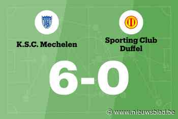 SC Mechelen wint tegen SC Duffel B door treffers van Badoun