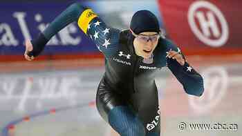 U.S. speed skater Jordan Stolz sweeps Calgary races to extend season unbeaten streak