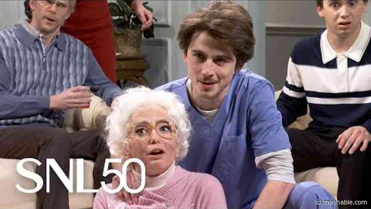 Timothée Chalamet stars in unhinged Grandmas Birthday SNL sketch