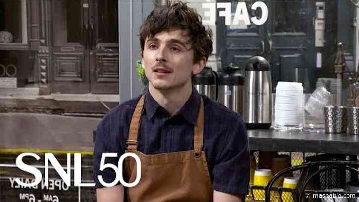 SNL barista Timothée Chalamet is funnier than you