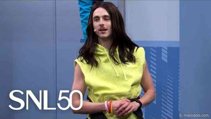 Timothée Chalamet is a bungee instructor in this SNL skit