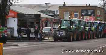 Saints legend backs farmer protest as tractors lined up at St Mary's