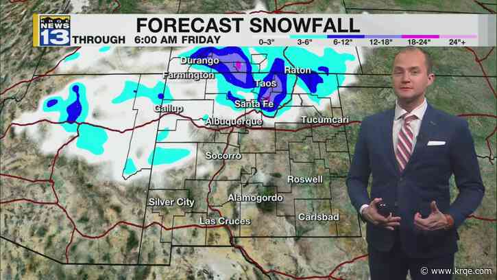 Winter storm still expected to bring snow to New Mexico this week