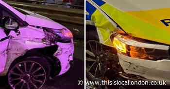 Arrest after police hit 'stolen car driving wrong way' down A2 in Welling