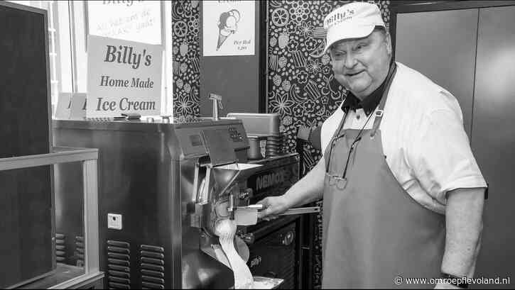 Lelystad - Lelystedeling Joop van der Vaart van ijssalon Billy's overleden