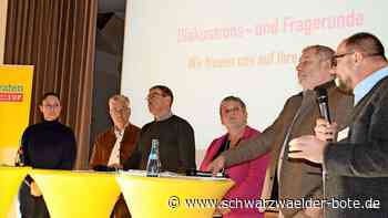 Podiumsdiskussion in Baiersbronn: FDP und Gäste kritisieren Eile bei  Nationalpark-Erweiterung