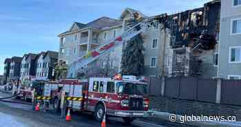 Dozens displaced following two-alarm condo fire in southwest Calgary