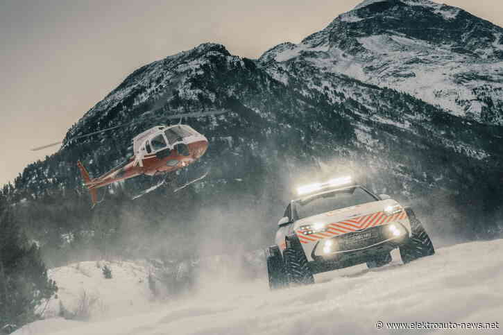 Genesis zeigt GV60 als Elektro-Schneemobil für Notfälle