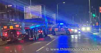 Pedestrian taken to hospital after being hit by car in Romford