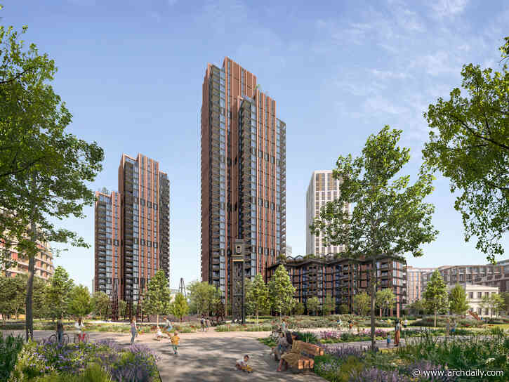 Foster + Partners Unveils Two New Residential Towers in London's King's Road Park Master Plan