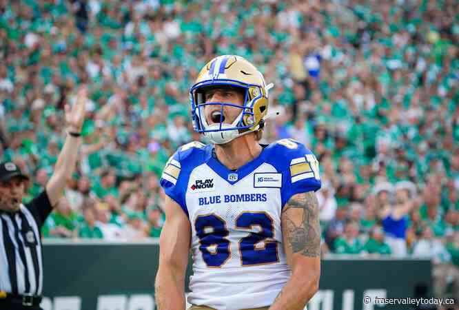 Winnipeg Blue Bombers release veteran receiver Drew Wolitarsky