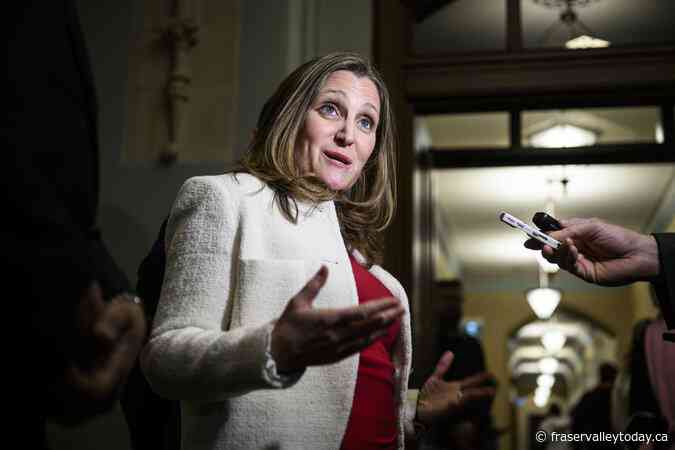 CP NewsAlert: Chrystia Freeland calls for release of $200B tariff retaliation plan