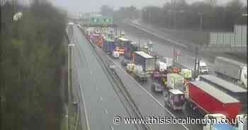 LIVE on delays at Dartford Crossing with 5 in hospital after lorry crash
