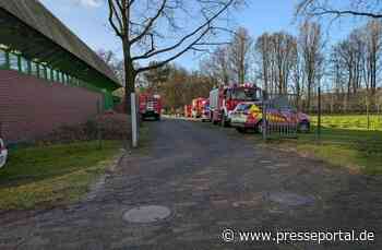 FW-ROW: Rauchentwicklung in Pelletlager eines Schulgebäudes