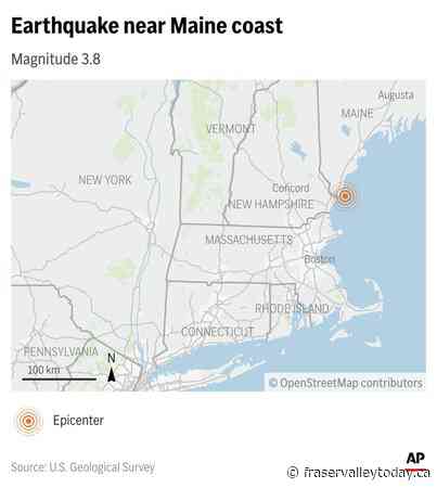 Earthquake rattles houses in Maine and is felt hundreds of miles away