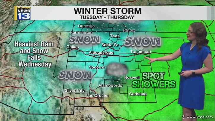 Warmer today and a winter storm by midweek