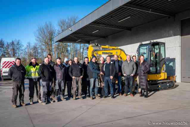 Technische dienst krijgt gloednieuwe minigraver