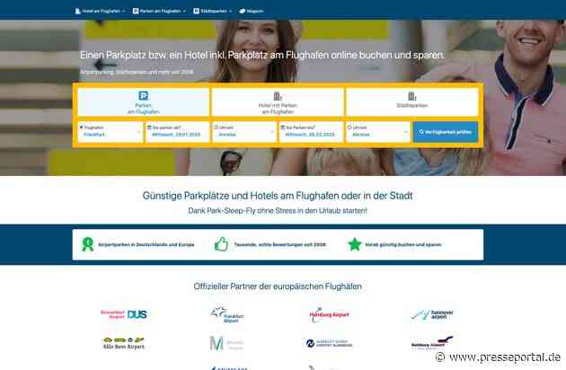 Park-Sleep-Fly.net: Das einzige Anbieterübergreifende Vergleichsportal jetzt mit noch mehr branchenübergreifenden Anbietern und Städteparkplätzen