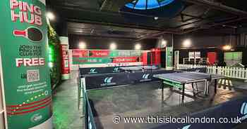 See inside the new 'Ping Hub' free table tennis venue in Ilford