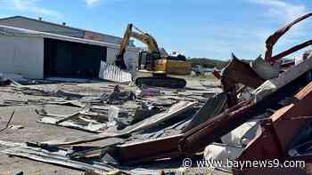 Hurricane debris cleanup at Albert Whitted Airport begins