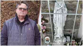Madonna-Figur „geköpft“ – Tankstellen-Chef Robert Zeislmeier aus Wasserburg ist „fassungslos“