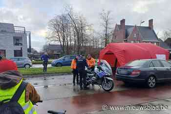 Politiemotard zwaargewond na aanrijding in Roeselare