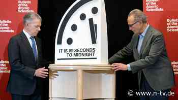 Nach Stillstand im letzten Jahr: "Weltuntergangsuhr" läuft weiter Richtung Katastrophe