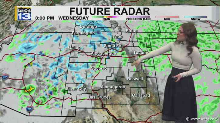 Weaker winter storm moving in tomorrow