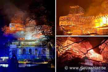 Zware uitslaande brand teistert Mechels Kasteel Tivoli: “Volledige bovenverdieping stond bij onze aankomst in lichterlaaie”