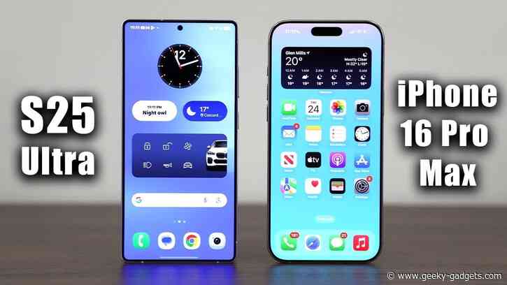 Clash of the Titans: Samsung Galaxy S25 Ultra vs iPhone 16 Pro Max
