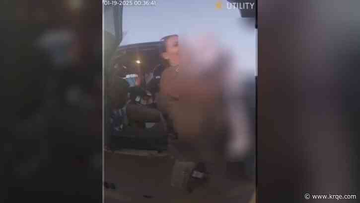 Video shows moments officers save baby in stolen truck in Rio Rancho