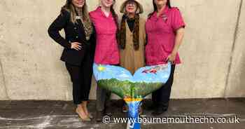 Care home unveils mermaid tail sculpture to support local charity