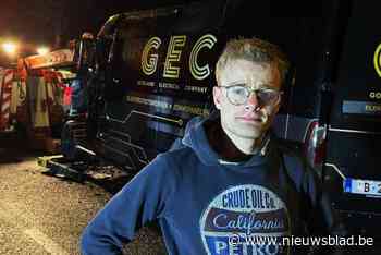 Jonge ondernemer Thibault (21) moet lijdzaam toezien hoe brand zijn bestelwagen vernielt: “Jammer, wagen was nog maar een jaar oud”